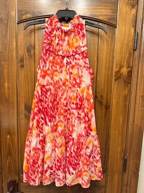 entro Pink Red Orange Sundress